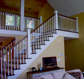 finished stair case